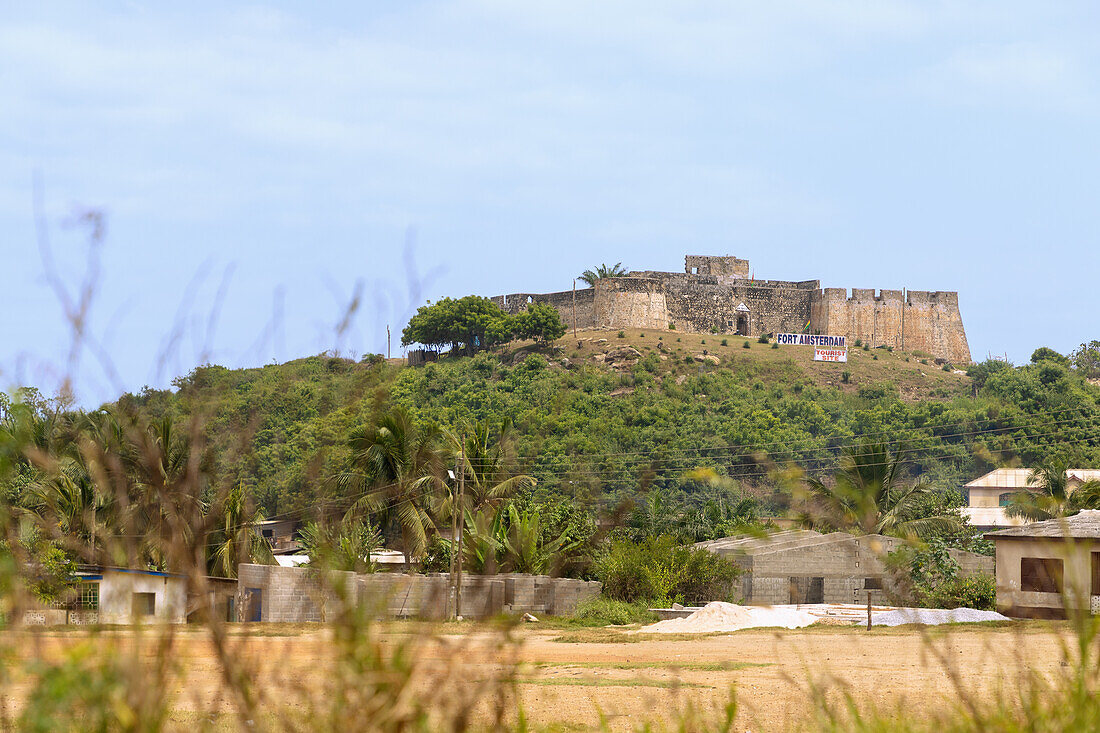 Fort Amsterdam in Abandze on the Gold Coast in the Central Region of western Ghana in West Africa