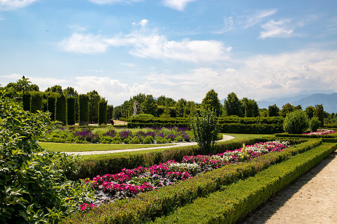 Schlossgarten Palast von Venaria, Residenzen des Königshauses von Savoyen, Europa, Italien, Piemont, Turin, Venaria Reale