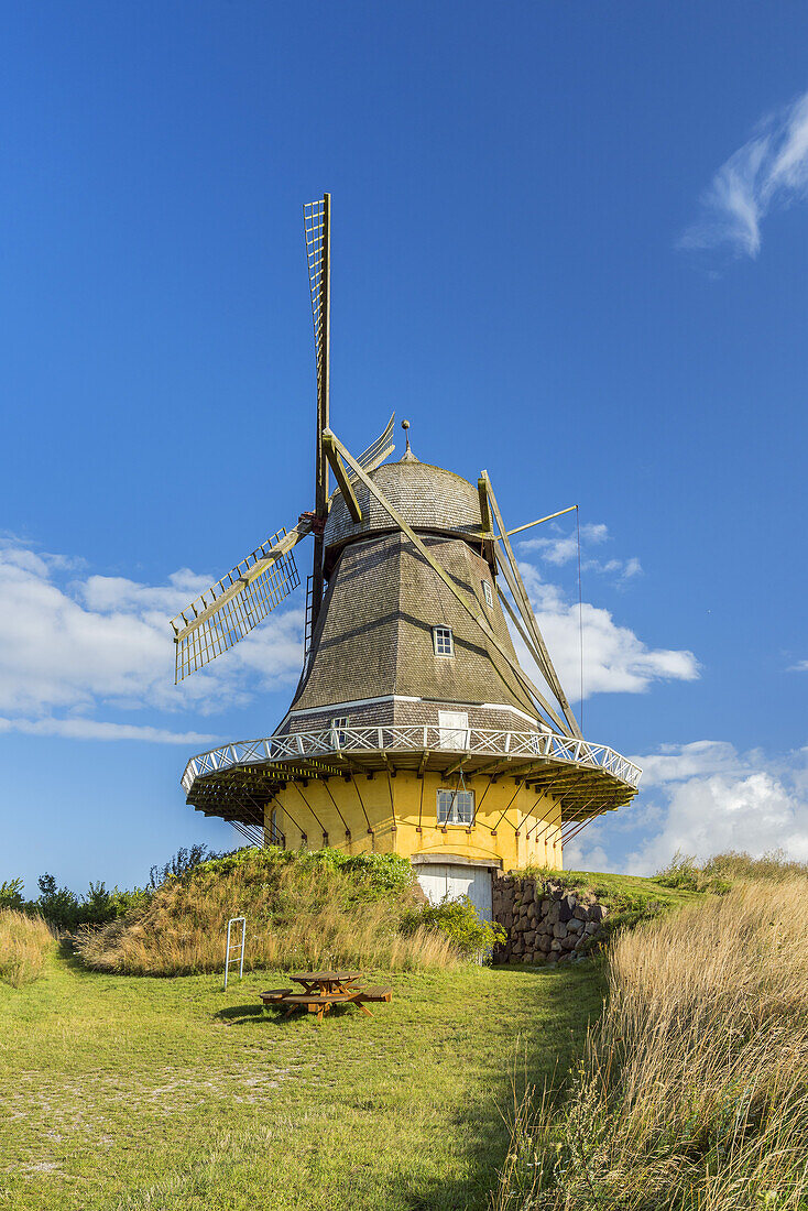 Windmill Viby Mølle near Kerteminde, Funen Island, Southern Denmark, Denmark