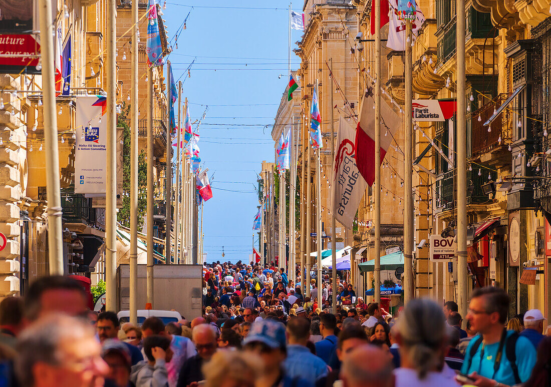 In the streets of Valletta, Malta, Europe