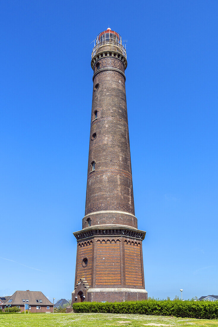 New lighthouse on the island of Borkum, Lower Saxony, Germany