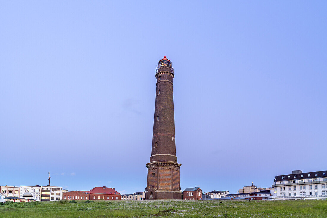 Neuer Leuchtturm der Insel Borkum, Niedersachsen, Deutschland