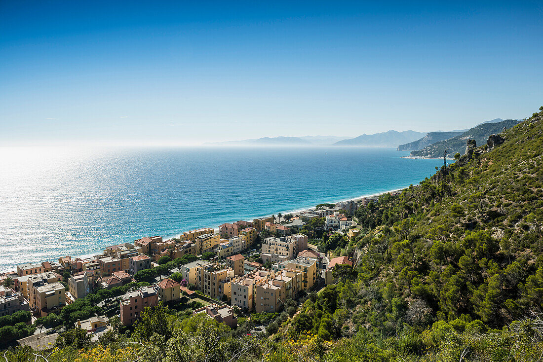 Dorf am Meer, Varigotti, Finale Ligure, Riviera di Ponente, Ligurien, Italien