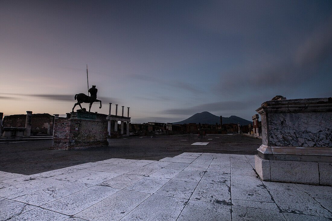 Daytime in Pompeii, Vesuvius, Campania, Italy, Europe
