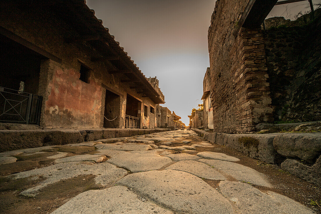 Tagsüber in Pompeji, Vesuv, Kampanien, Italien, Europa