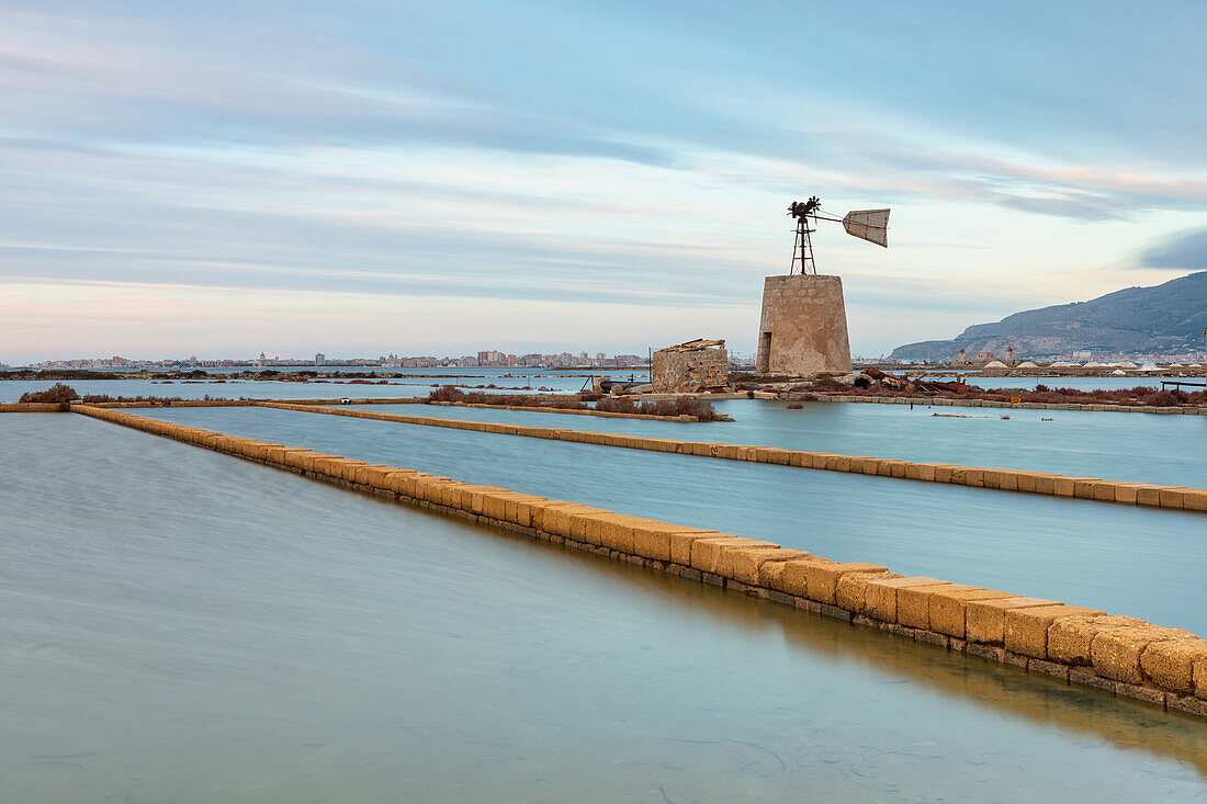 The Saline di Trapani, Torre Nubia, Sicily, Italy, Europe