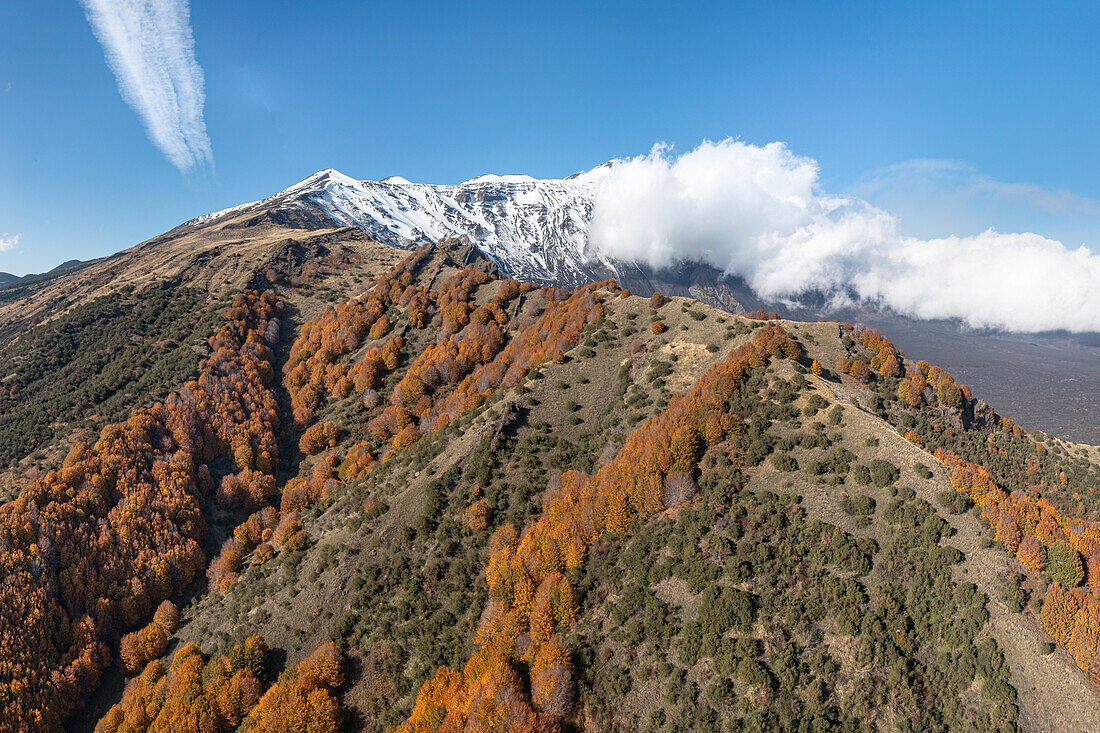 Etna in autumn, Catania, Sicily, Italy, Europe