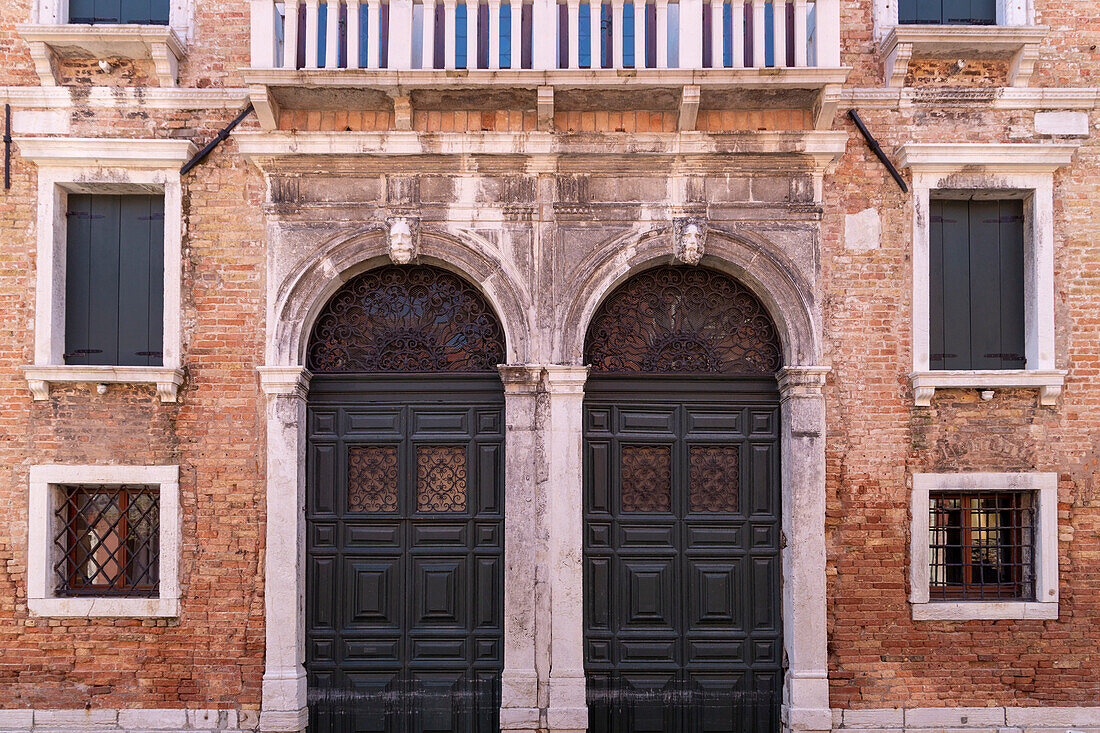 Alter Palast in Rio della Frescada. Venedig, Venetien, Italien