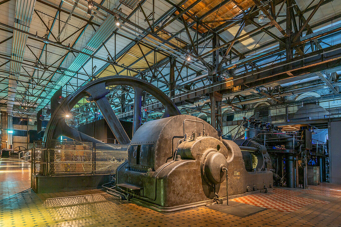 Gebläsehalle der Völklinger Hütte, UNESCO Weltkulturerbe, Völklingen, Saartal, Saarland, Deutschland