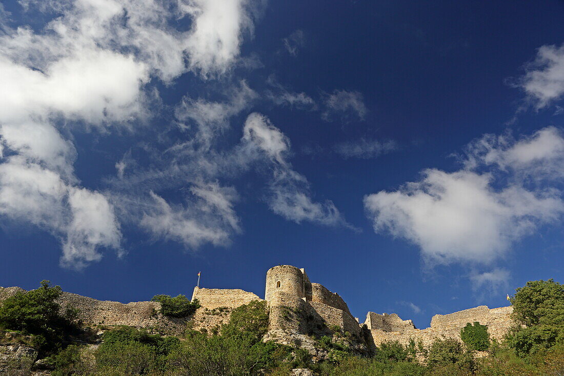 Festung Mornas (11.-14. Jh), Vaucluse, Provence-Alpes-Côte d'Azur, Frankreich