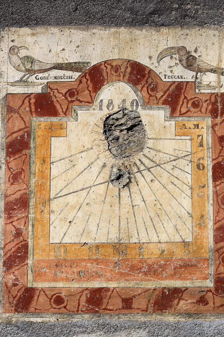Saint-Veran is known for its sundials, Haute-Alpes, Provence-Alpes-Côte d'Azur, France