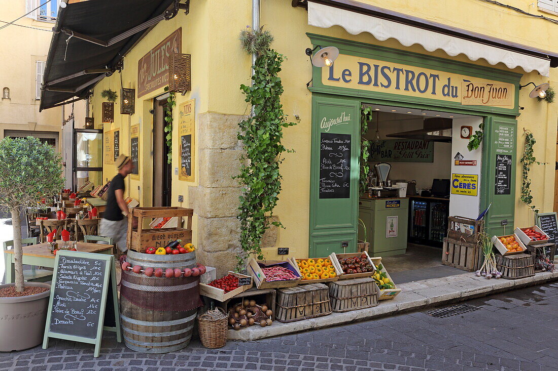 Le Bistrot du Don Juan, Rue Thuret, Antibes, Alpes-Maritimes, Provence-Alpes-Cote d'Azur, France