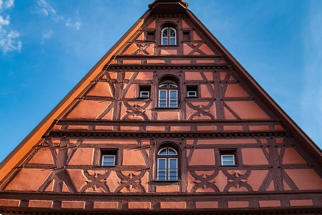 Fachwerkhaus in der Altstadt, Dinkelsbühl, Franken, Bayern, Deutschland, Europa