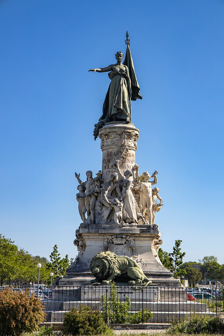Monument du Centenaire Statue, Avignon, Vaucluse, Provence-Alpes-Côte d'Azur, Frankreich, Europa