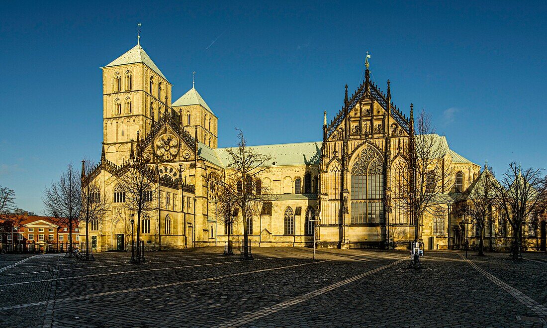 St. Paulus Cathedral, Munster, Westphalia, North Rhine-Westphalia, Germany