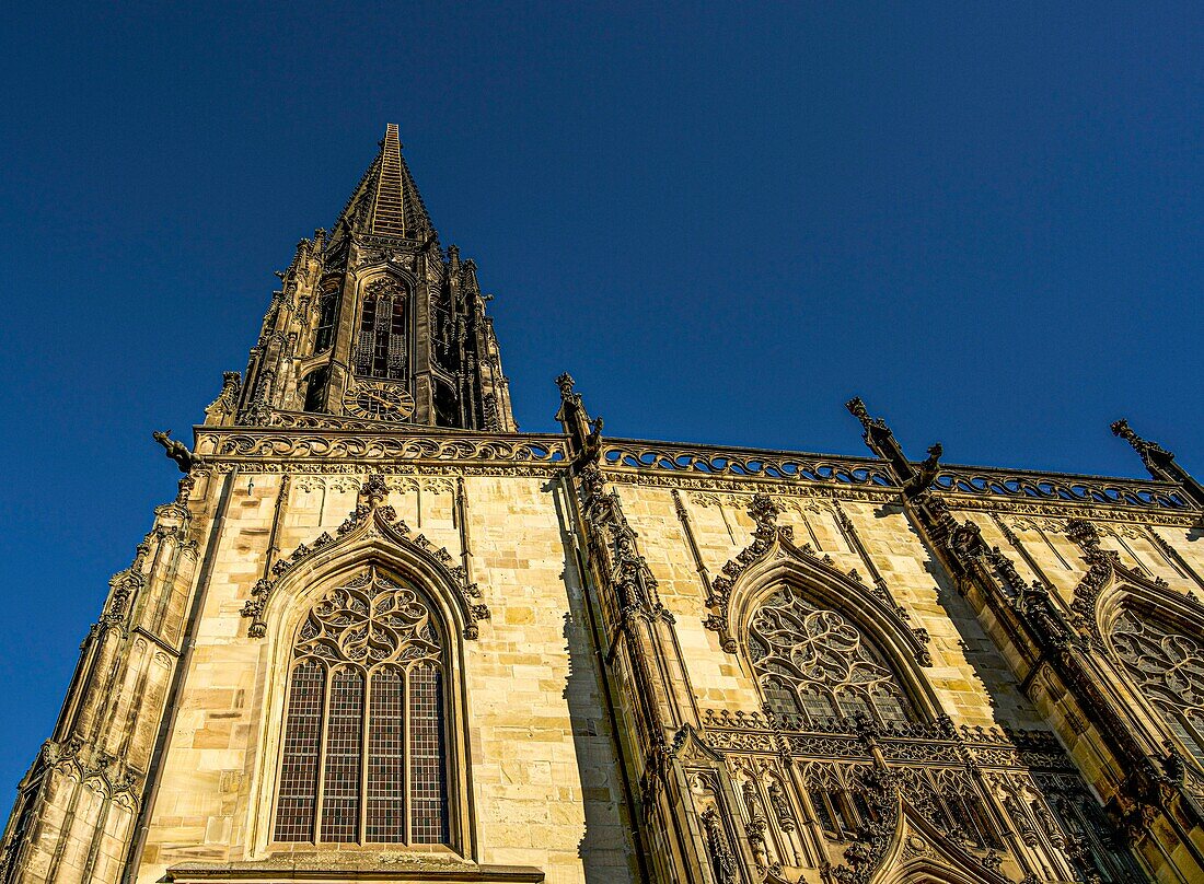 St. Lamberti Church, southern facade, detail, Munster, Westphalia, North Rhine-Westphalia, Germany
