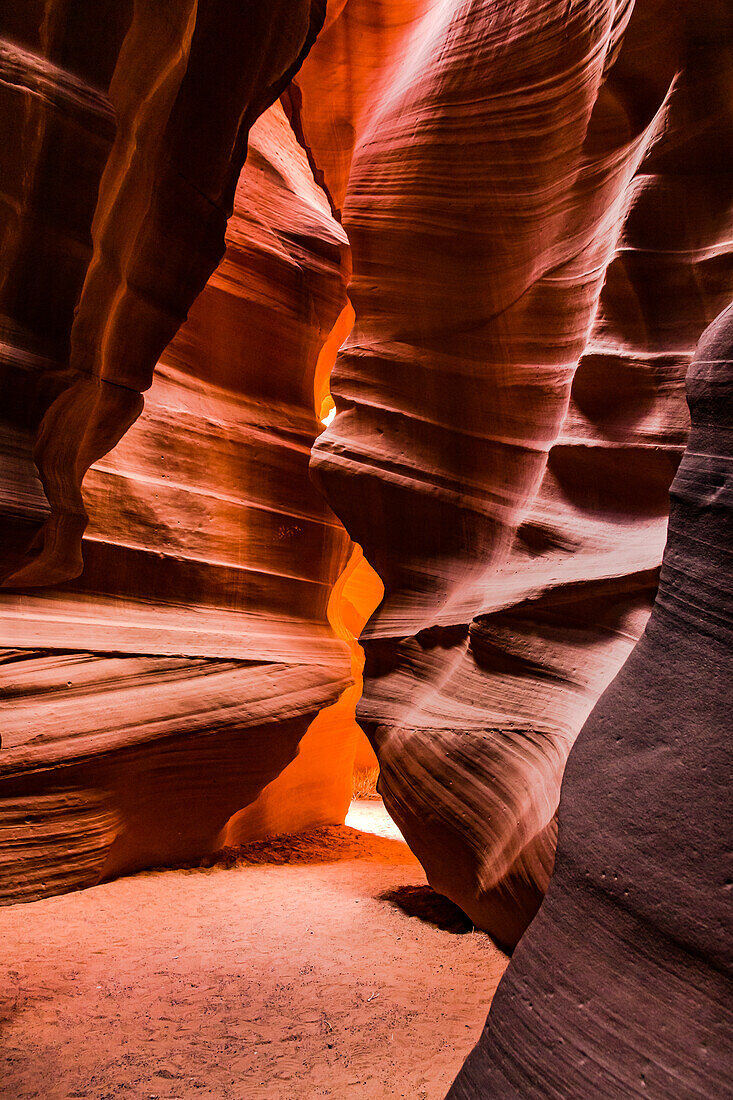 Stunning colors and rocks in stunning Upper Antelope Canyon, Arizona, United States