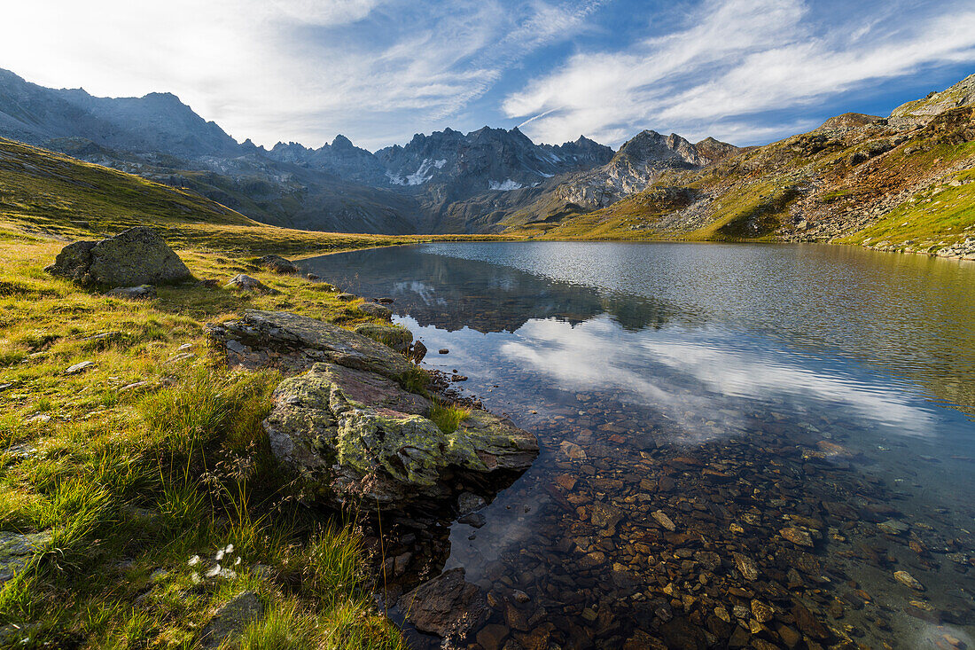 Radsee, Totenfeldkopf, Bieltal, Silvretta Group, Tyrol, Austria