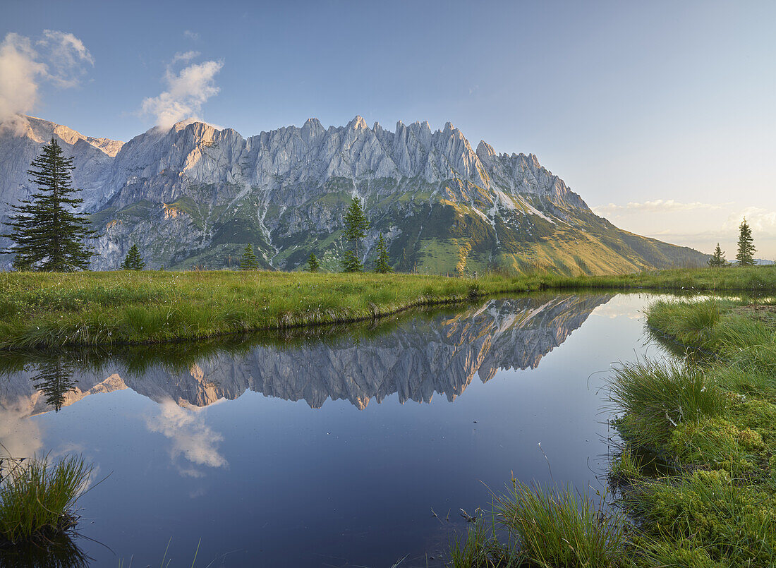 Blick auf die Mandlwand vom Hochkeil, Hochkönig, Salzburg, Österreich