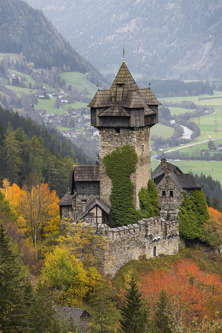 Burg Falkenstein, Obervellach, Mölltal, Kärnten, Österreich
