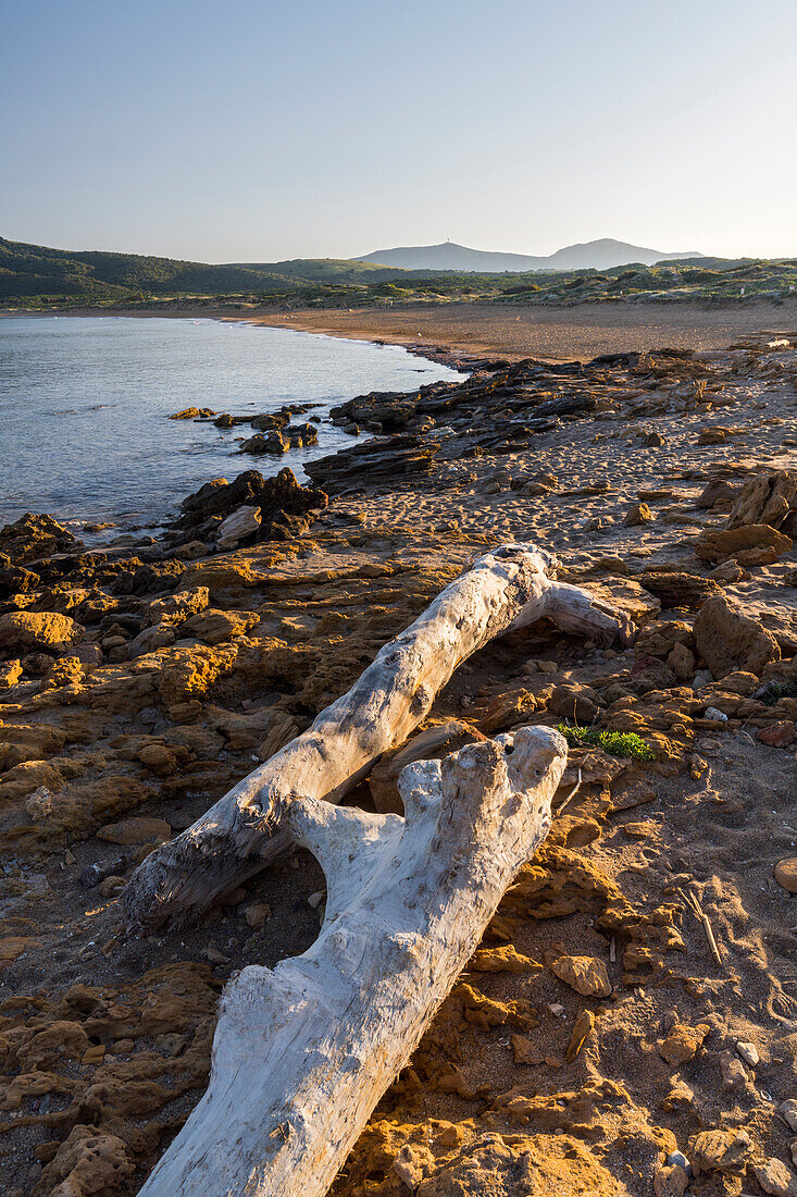 Coast at Spiaggia di Porto Ferro, Logudoro, Sardinia, Italy