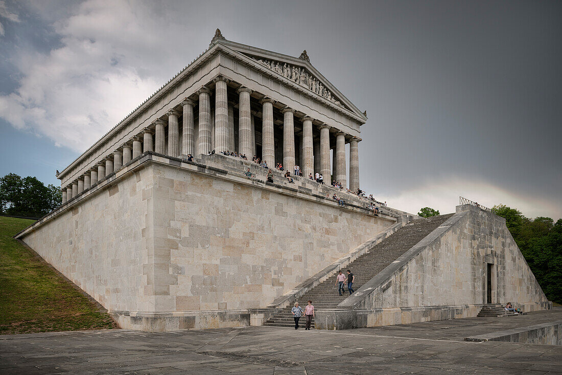 Gedenkstätte Walhalla in Donaustauf bei Regensburg, Oberpfalz, Bayern, Donau, Deutschland