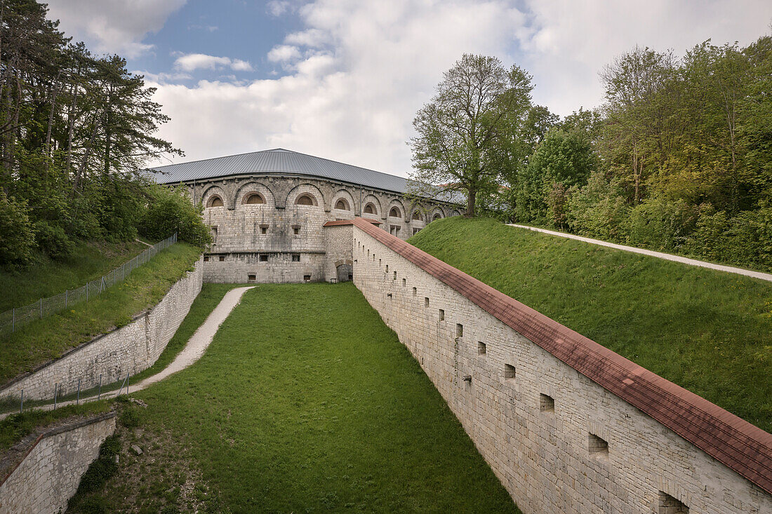 Wilhelmsburg, Federal Fortress Ulm, Michelsberg, Baden-Württemberg, Germany, aerial photograph