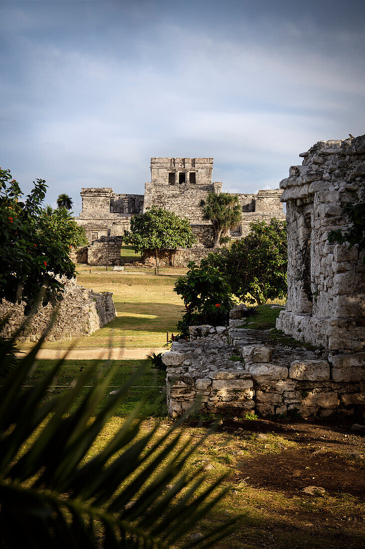 Festungsruine 'El Castillo', Archäologische Zone von Tulum, Quintana Roo, Karibik, Halbinsel Yucatán, Mexiko, Zentralamerika, Nordamerika, Amerika