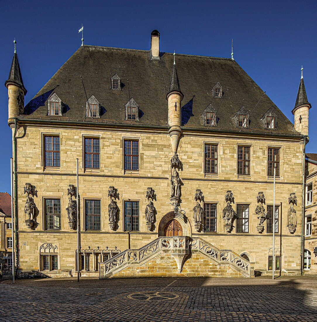 Rathaus von Osnabrück, Niedersachsen, Deutschland