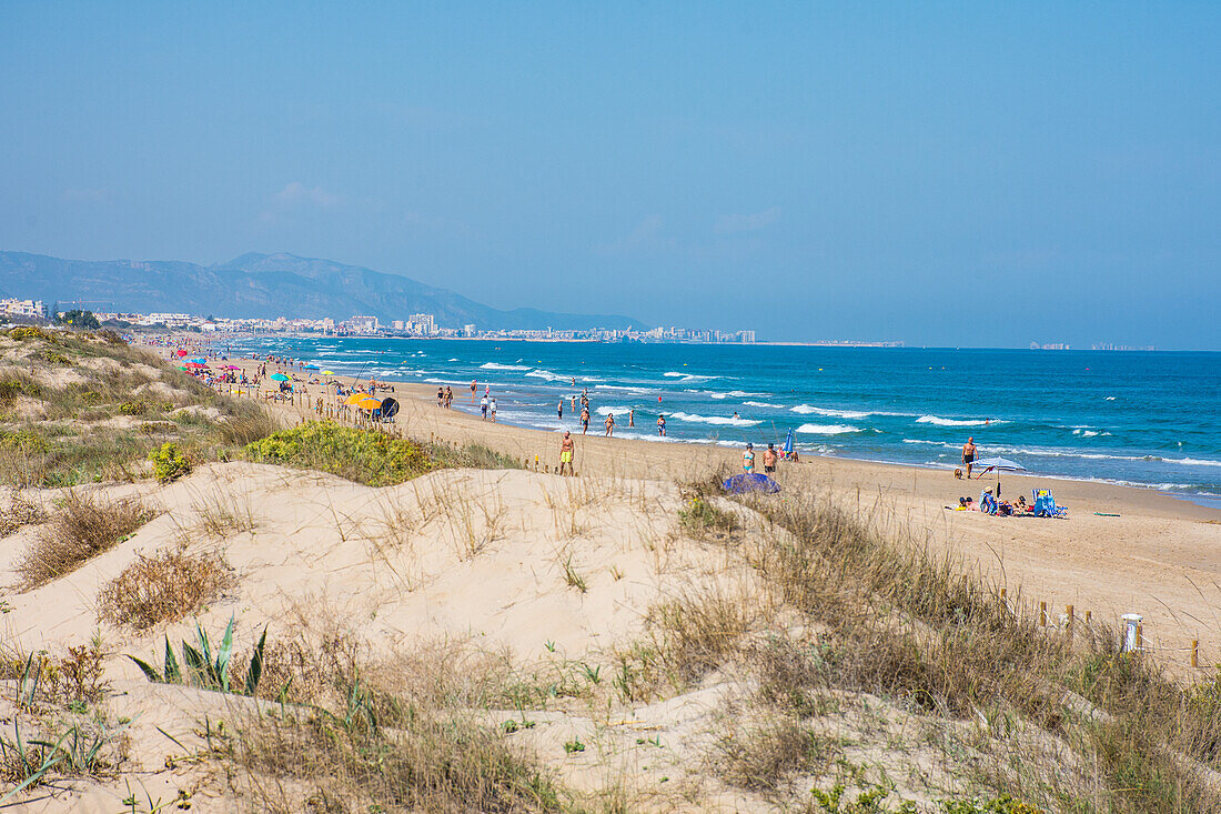 Denia, Costa Blanca, Dünenstrand von Oliva Nova, Spanien