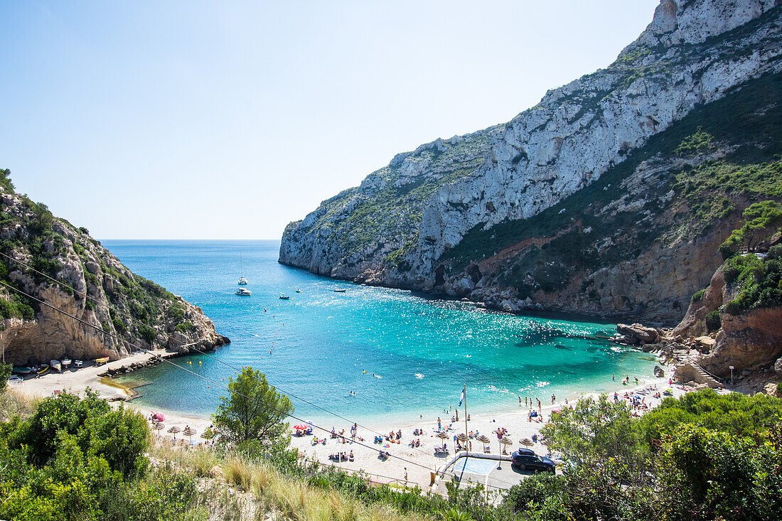 Bay la Granadella most beautiful bay of the Costa Blanca, Spain