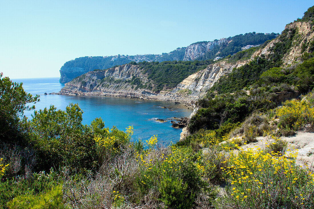 Cabo de la Nao, die Ostspitze von Spanien, Blick von Cap Prim b. Javea Costa Blanca, Spanien