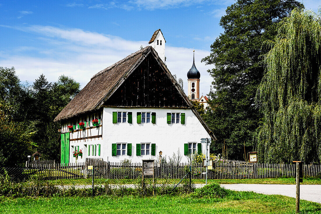 Augsburg Land, monastery museum Oberschoenenfeld, perennial house, 17th century Bavaria Germany