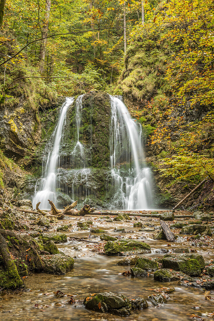 Josefsthaler Wasserfälle, Josefsthal, Schliersee, Oberbayern, Bayern, Deutschland