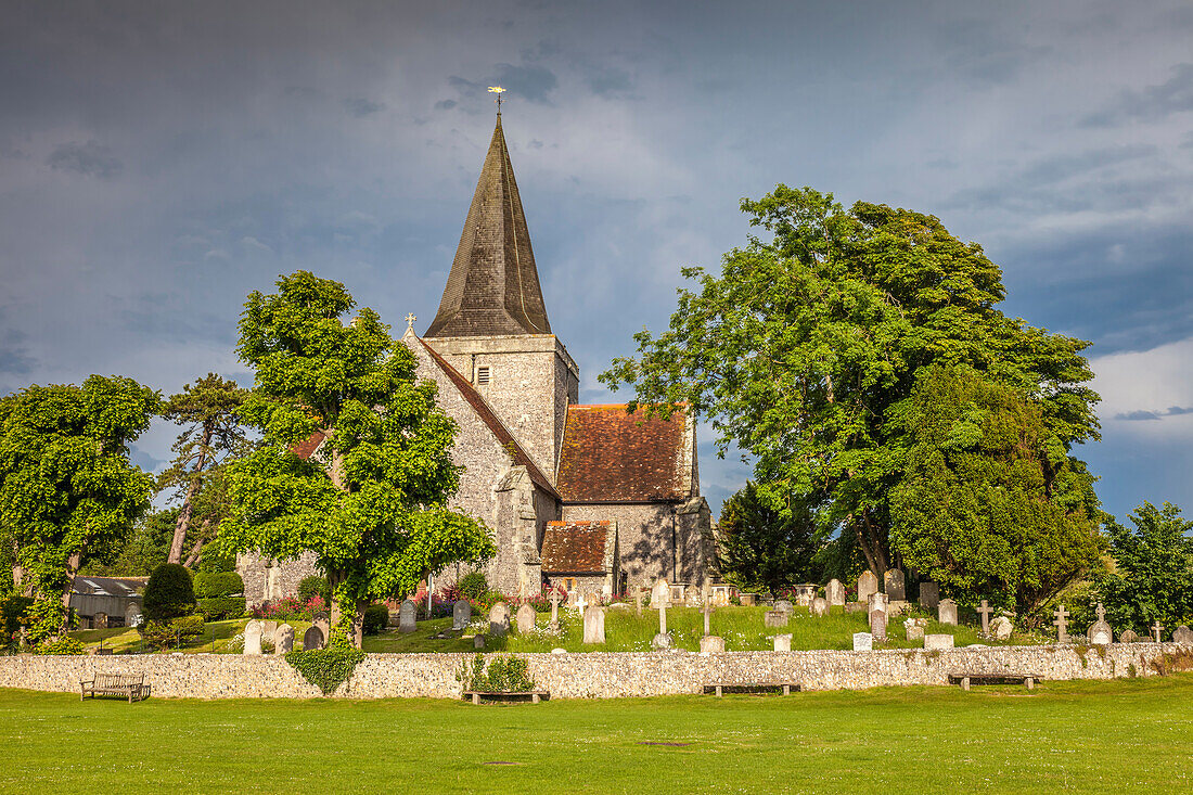 St Andrew Village Church in Alfriston, East Sussex, England