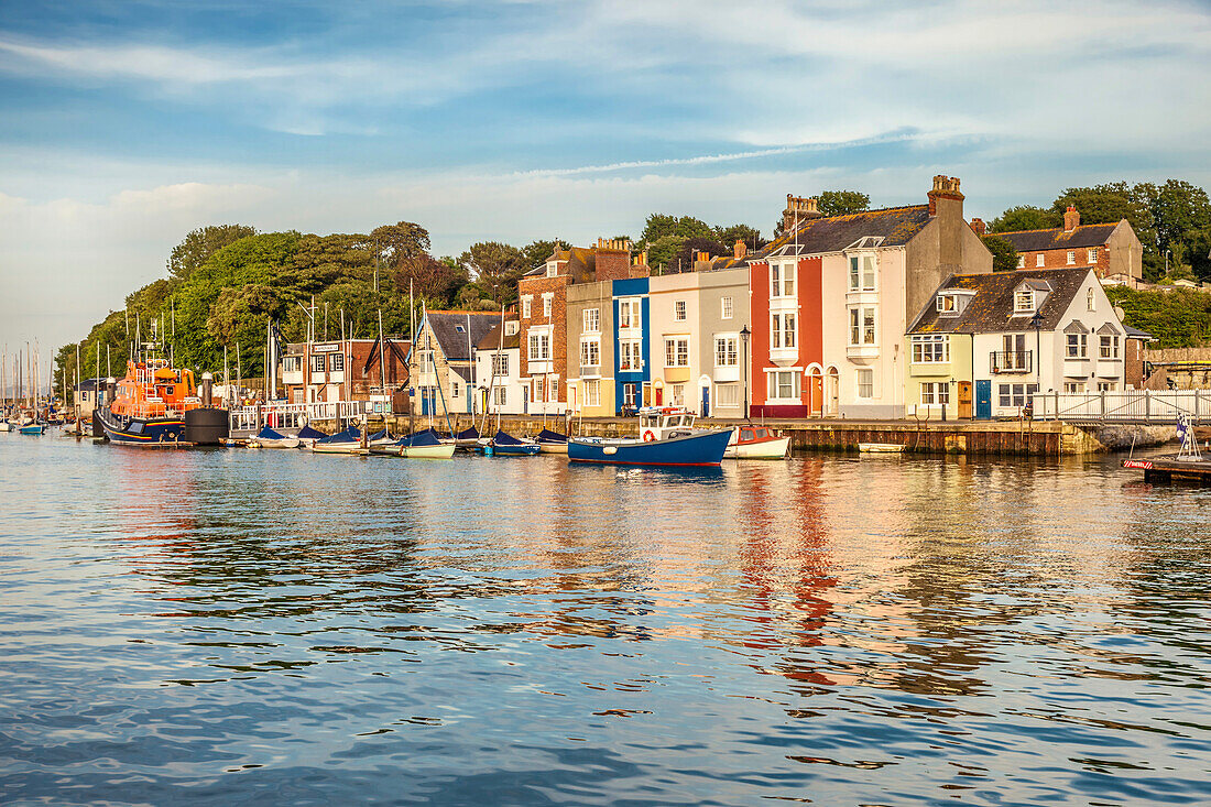 Der Hafen von Weymouth, Dorset, England
