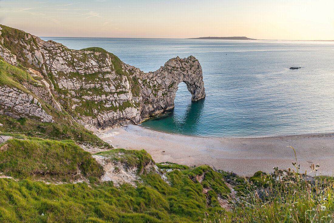 Felsformation Durdle Door, West Lulworth, Dorset, England