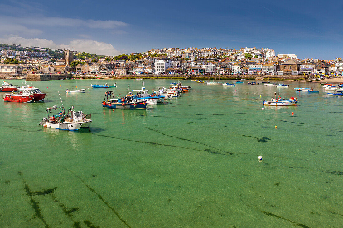 St Ives Harbour, Cornwall, England