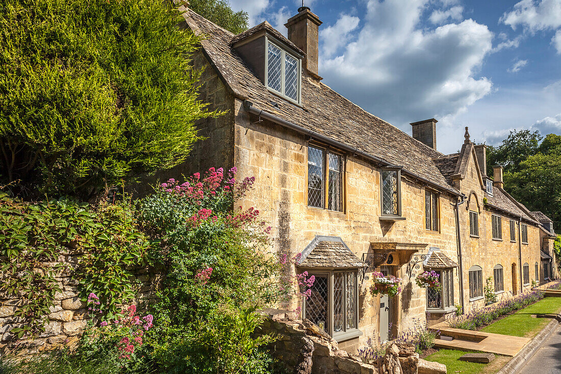 Alte Häuser in Broad Campden, Cotswolds, Gloucestershire, England