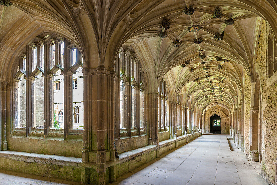 Cloisters of Lacock Abbey, Wiltshire, England