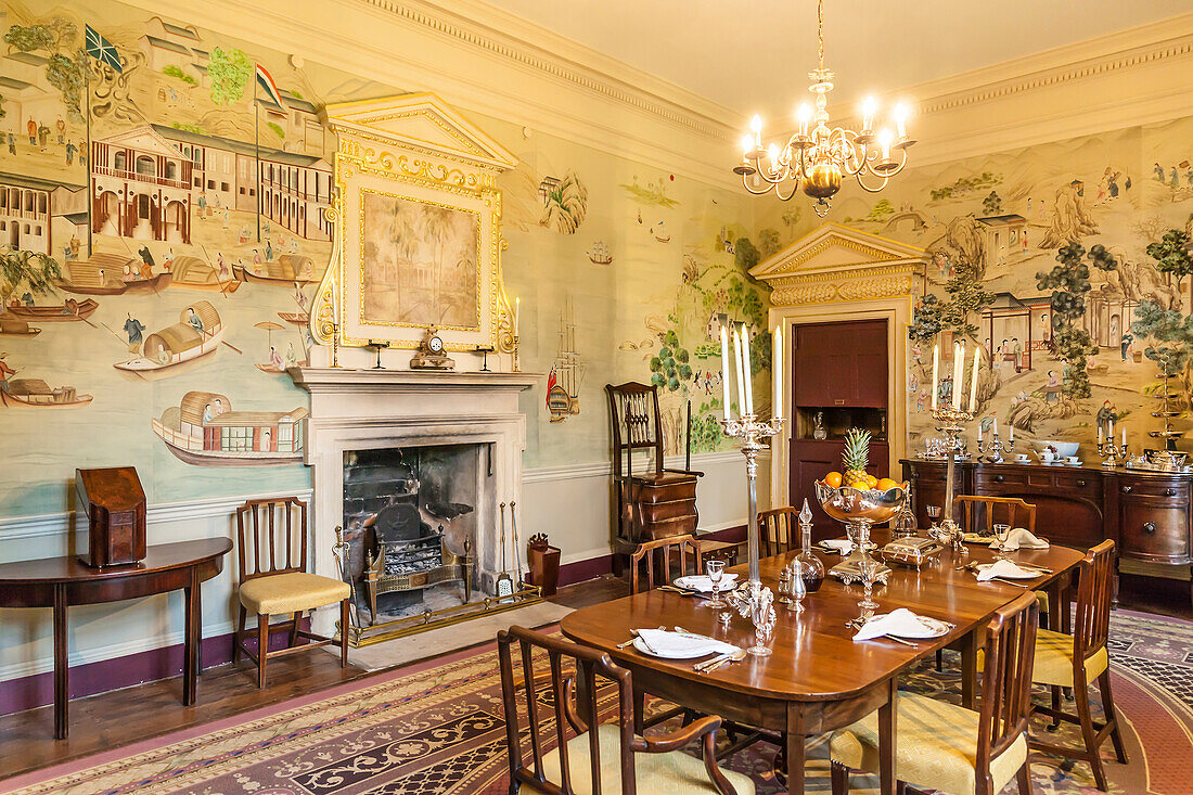 Drawing Room at Avebury Manor, Wiltshire, England