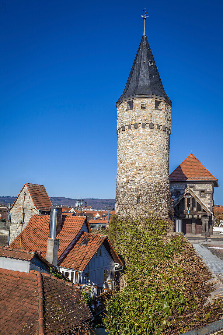 Hexenturm in der Altstadt von Bad Homburg vor der Höhe, Taunus, Hessen, Deutschland