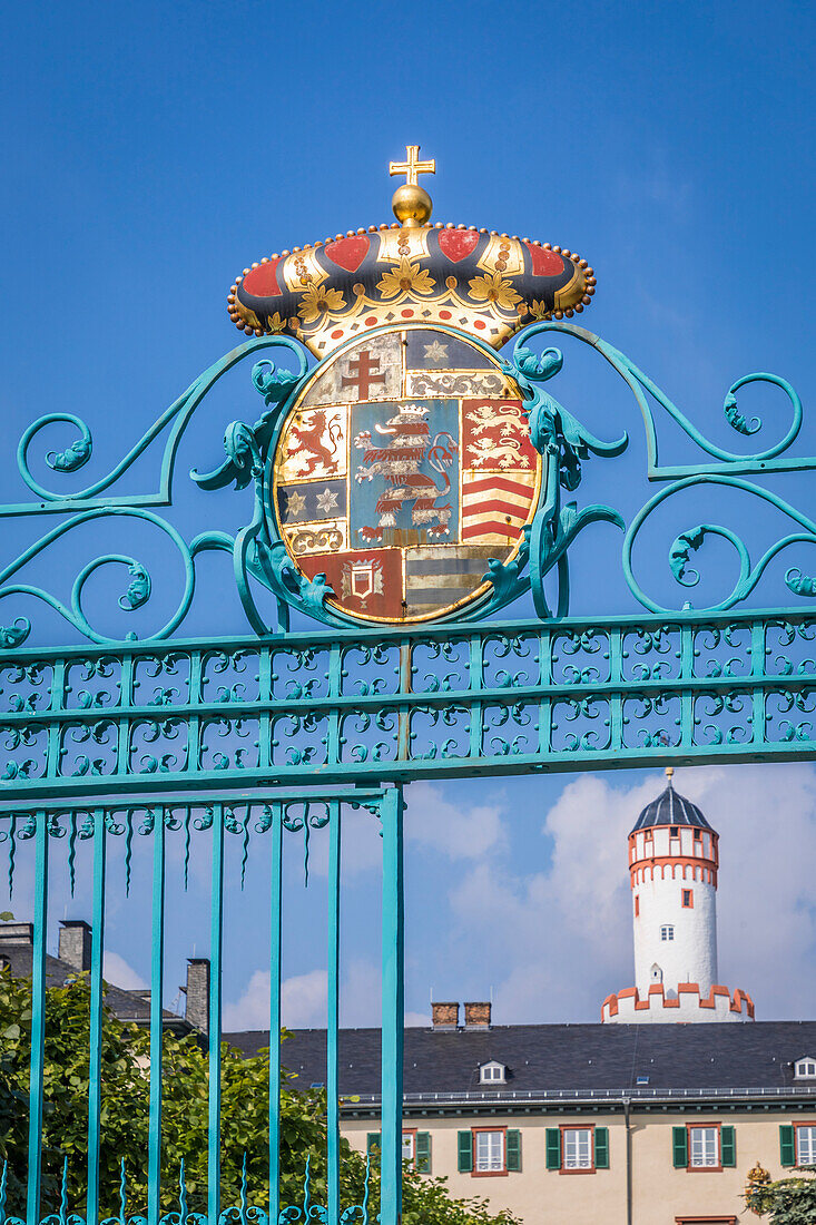 Landgrafenportal, Eingang zum Landgrafenschloss von Bad Homburg vor der Höhe, Taunus, Hessen, Deutschland