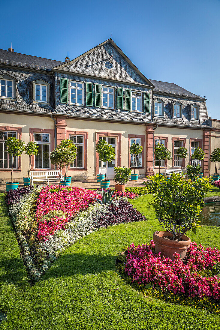 Orangery in the castle park of Bad Homburg vor der Höhe, Taunus, Hesse, Germany