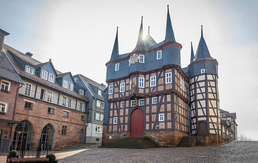 Historisches Rathaus in Frankenberg (Eder), Hessen, Deutschland