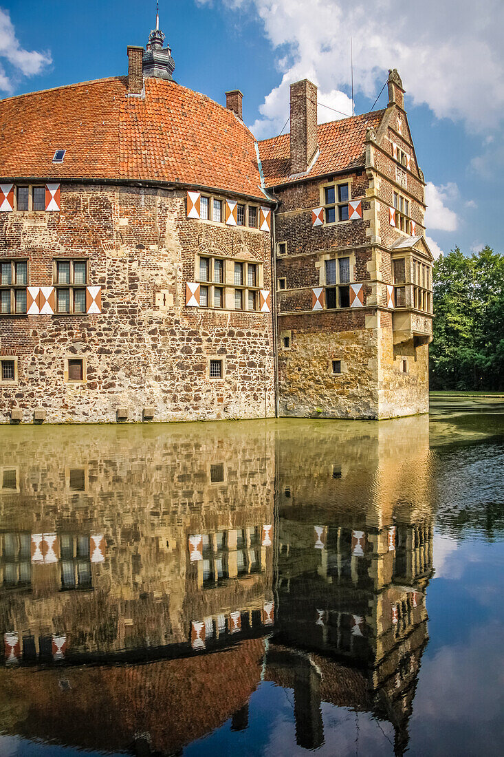 Burg Vischering, Lüdinghausen, Münsterland, Nordrhein-Westfalen, Deutschland