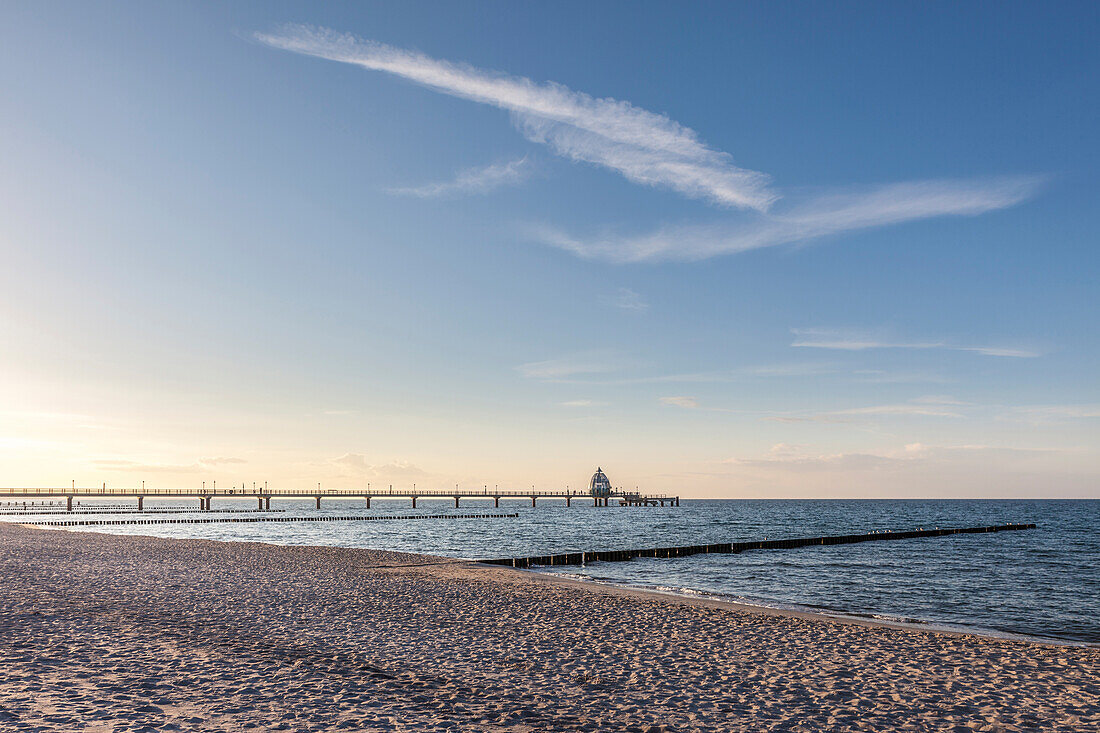Pier in Zingst, Mecklenburg-West Pomerania, North Germany, Germany