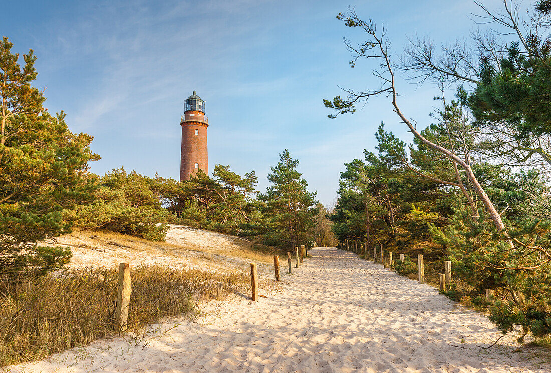 Leuchtturm Darßer Ort, Mecklenburg-Vorpommern, Norddeutschland, Deutschland