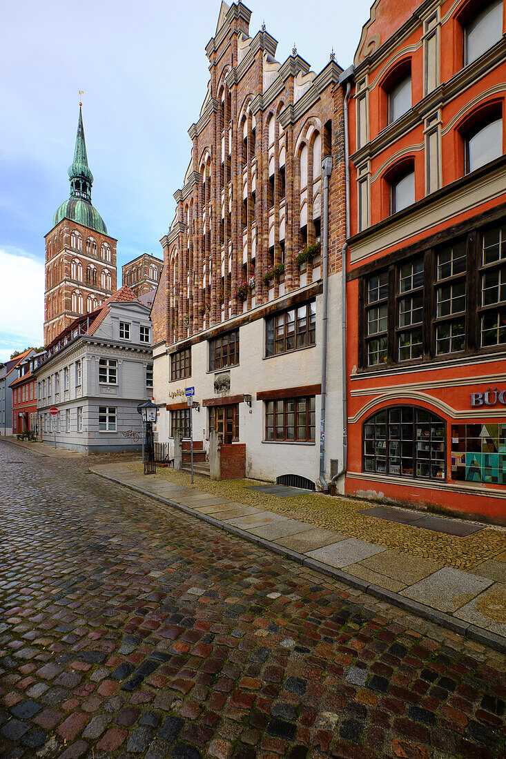 Sankt-Nikolai-Kirche in der Weltkulturerbe- und Hansestadt Stralsund, Mecklenburg-Vorpommern, Deutschland