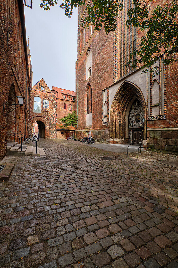 Sankt-Nikolai-Kirche in der Weltkulturerbe- und Hansestadt Stralsund, Mecklenburg-Vorpommern, Deutschland